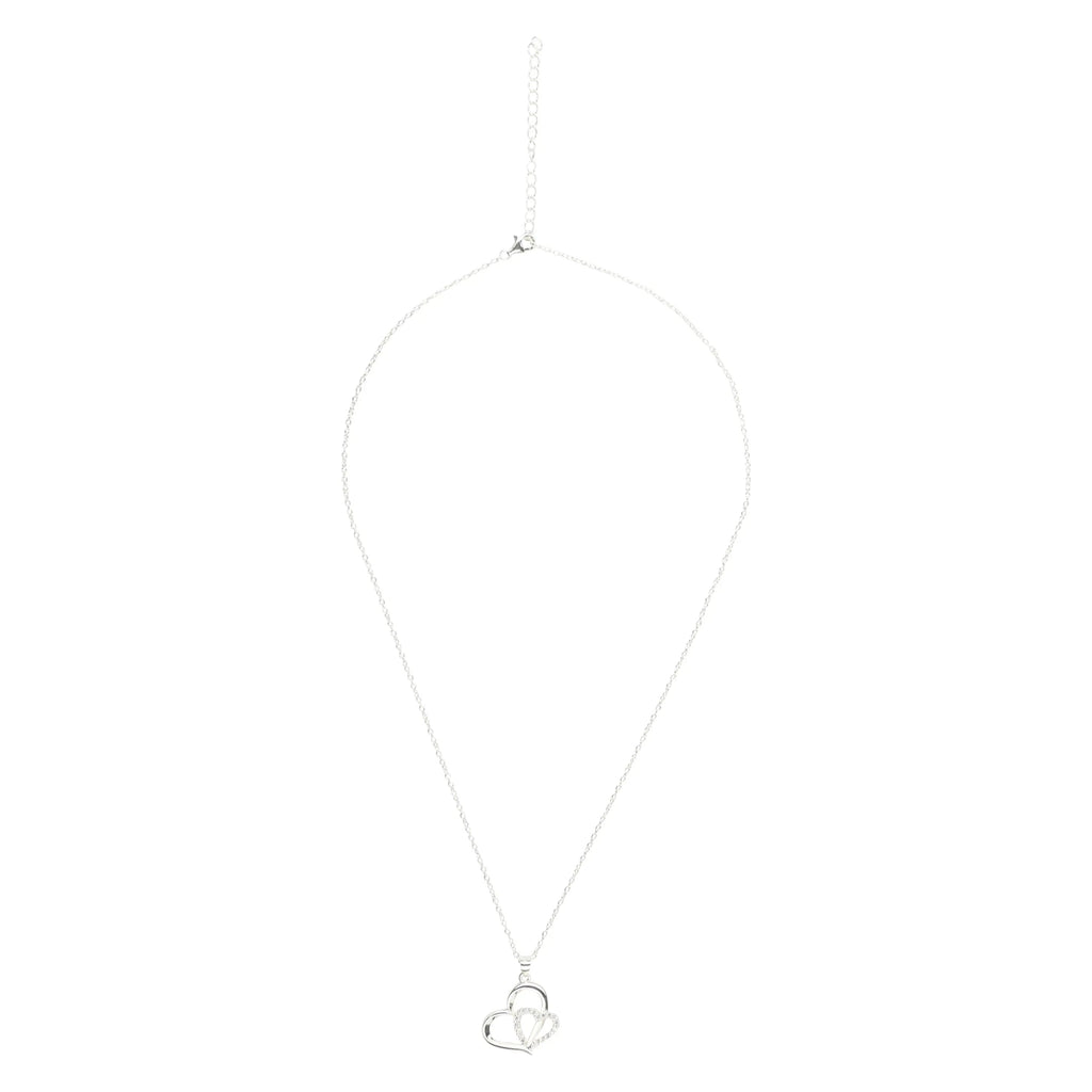 Eternity Necklace Love Heart Pave Necklace