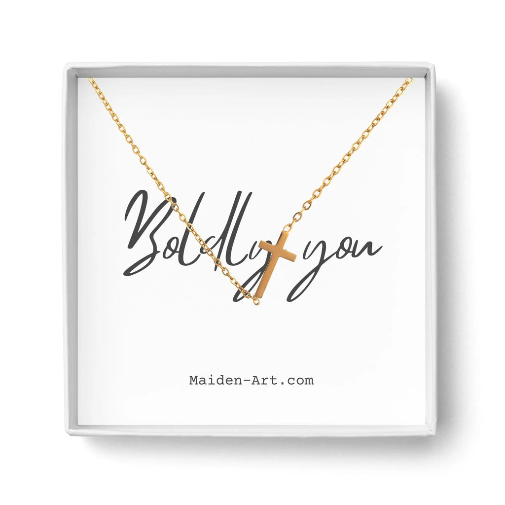 14K Gold Plated Cross Pendant Necklace